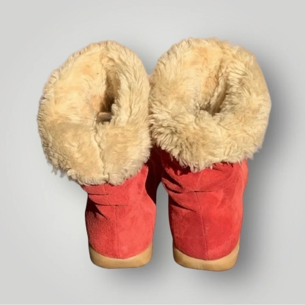 🌻Santana Canada Coral Suede Slouch Boots Size 6.5